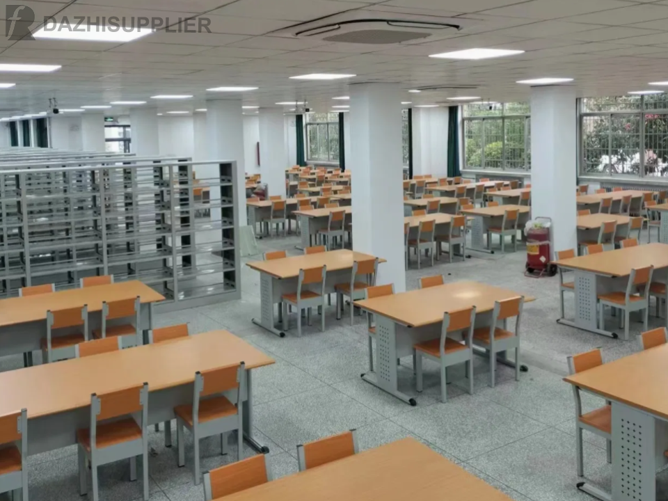 Library tables and chairs