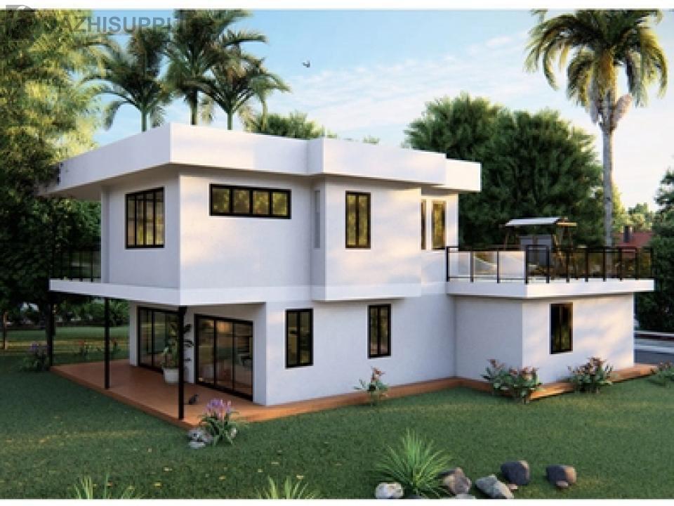 Easy Installation Light Steel Structure Ready-Made Home With 2PAC Cabins And Stone Countertop
