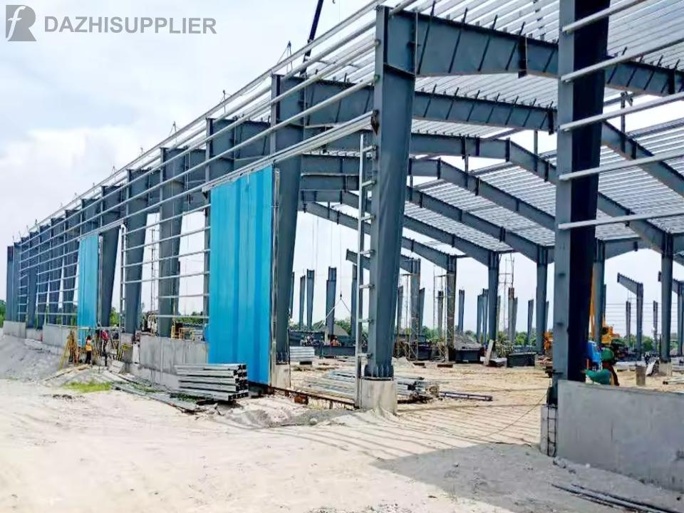 Cheap Steel Structure Building Material Storage Hangar Industrial Warehouse Design