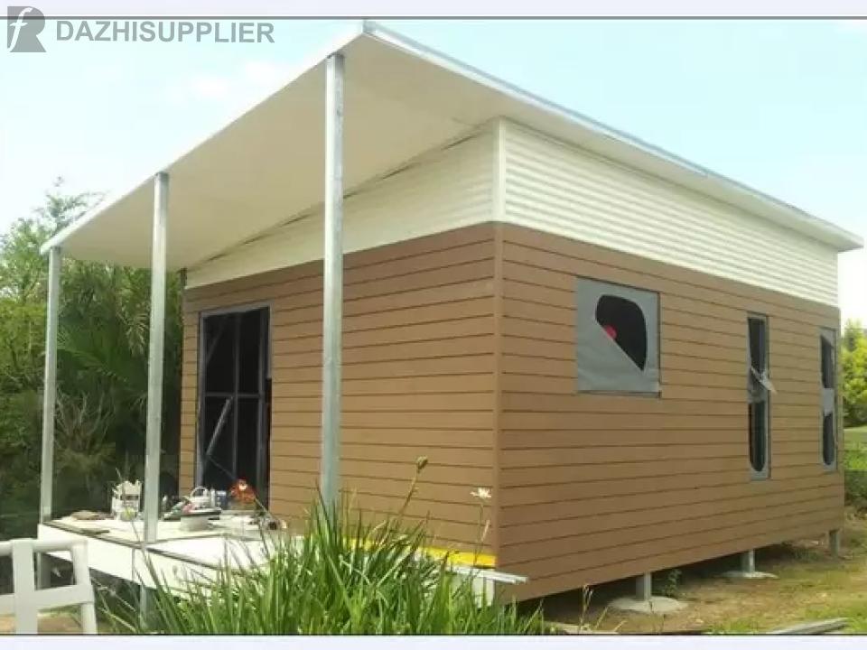 Australia Style Prefabricated House Kits , Modern Prefab House With WPC cladding