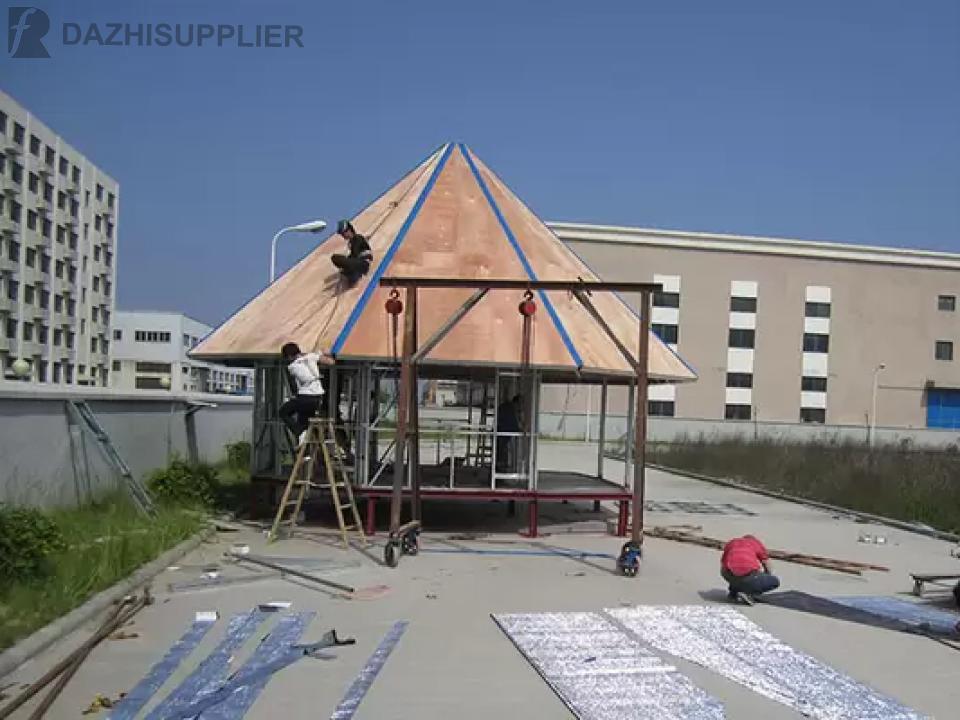 Light Steel Roof Truss Prefab Bench Hotel / Island Resort Beach Overwater Bungalow