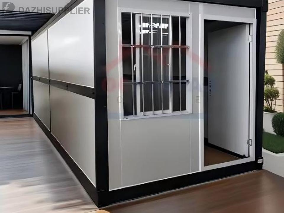 OK Prefab Fast Build 20ft 40ft Modular Camping Box Wall Window Fully Assembled Small Tiny Home Officer Folding Container House